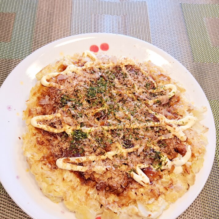 オートミールと豆腐で!ふわふわヘルシー お好み焼き